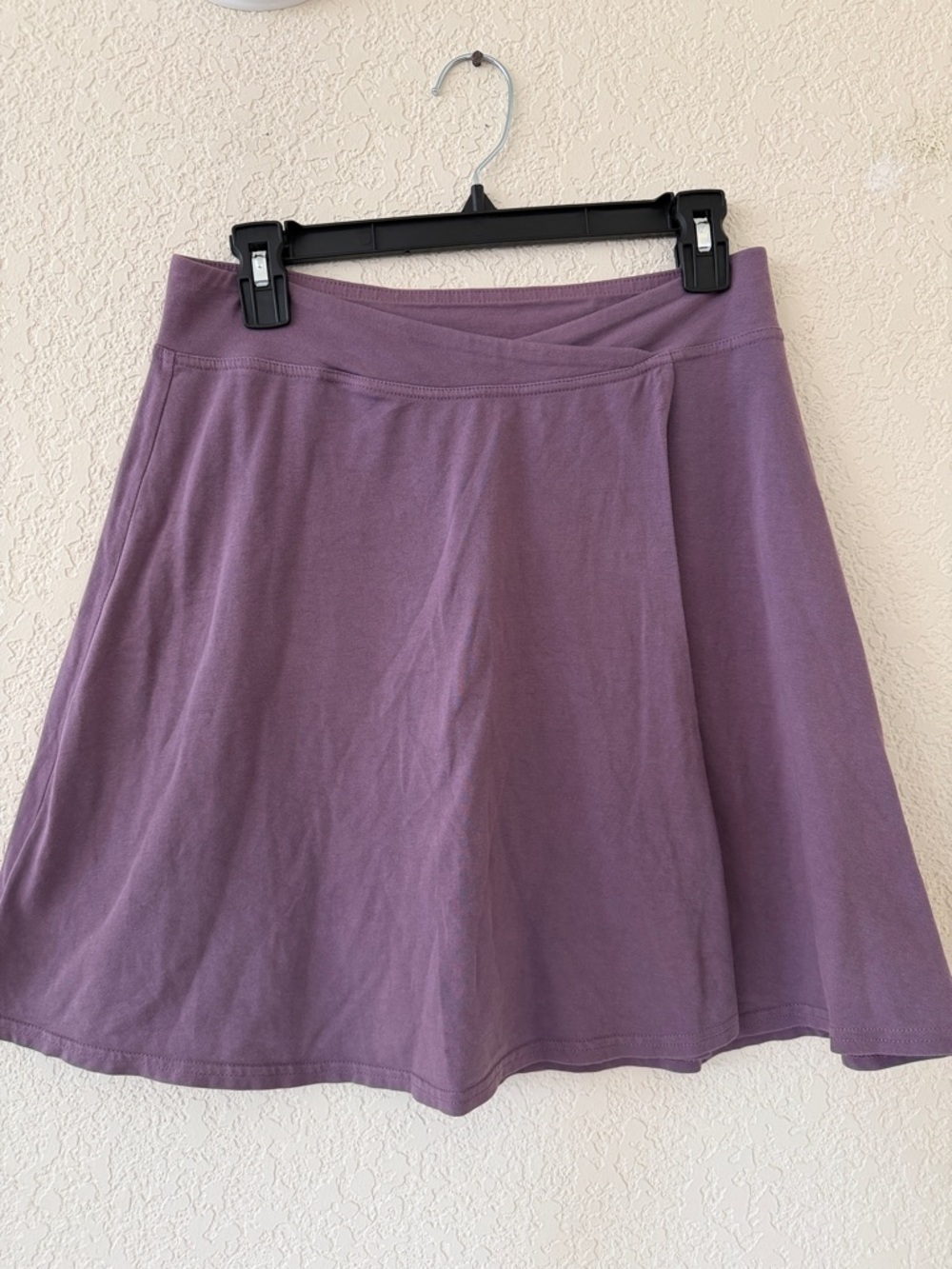 Athleta Purple Faux Wrap A-line Skirt